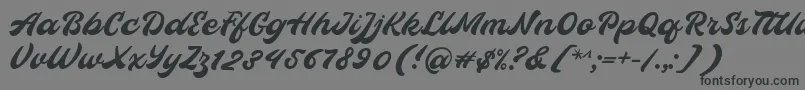 Czcionka Hopeitissed Font by 7ntypes – czarne czcionki na szarym tle