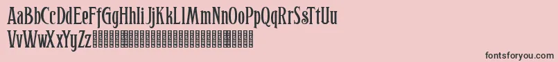 Hophus Roghus Font – Black Fonts on Pink Background