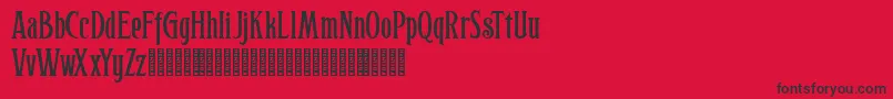 Hophus Roghus Font – Black Fonts on Red Background