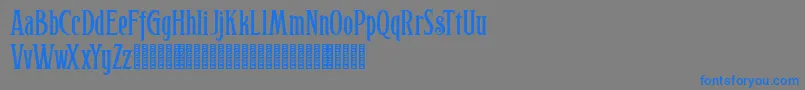 Hophus Roghus Font – Blue Fonts on Gray Background