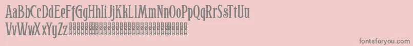 Hophus Roghus Font – Gray Fonts on Pink Background