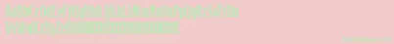 Hophus Roghus Font – Green Fonts on Pink Background