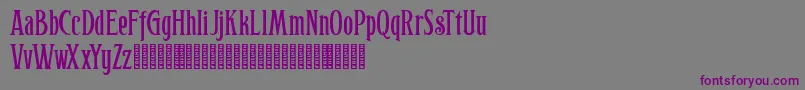 Hophus Roghus Font – Purple Fonts on Gray Background