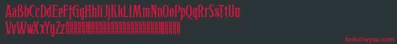 Hophus Roghus Font – Red Fonts on Black Background