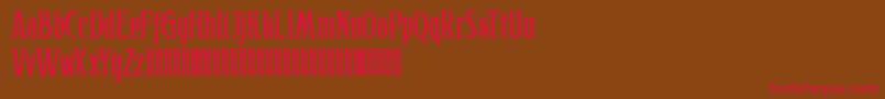 Hophus Roghus Font – Red Fonts on Brown Background