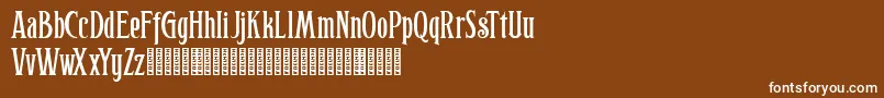 Hophus Roghus Font – White Fonts on Brown Background