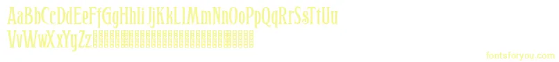 Hophus Roghus Font – Yellow Fonts on White Background