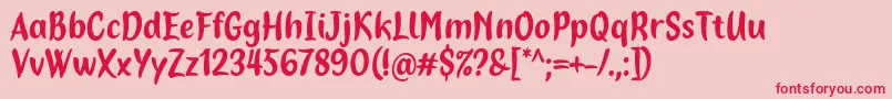 Más sobre la fuente Hopia Font by 7NTypes fuente Hopia Font by 7NTypes – Fuentes Rojas Sobre Fondo Rosa