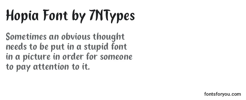 フォントHopia Font by 7NTypes