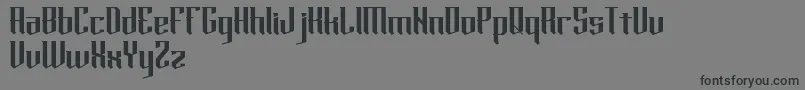 horde Font – Black Fonts on Gray Background