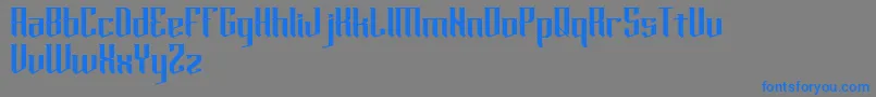 Шрифт horde – синие шрифты на сером фоне