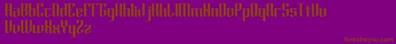 horde Font – Brown Fonts on Purple Background