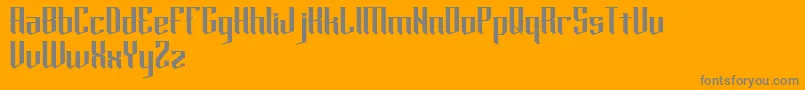 horde Font – Gray Fonts on Orange Background