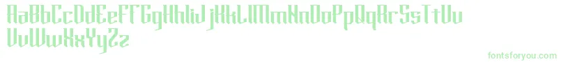 horde Font – Green Fonts on White Background