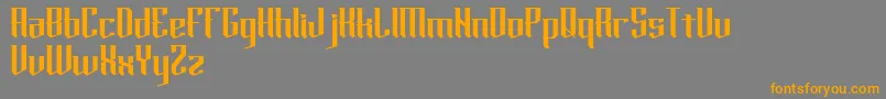Шрифт horde – оранжевые шрифты на сером фоне