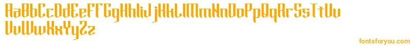 horde Font – Orange Fonts on White Background