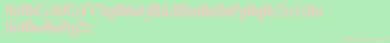 horde Font – Pink Fonts on Green Background