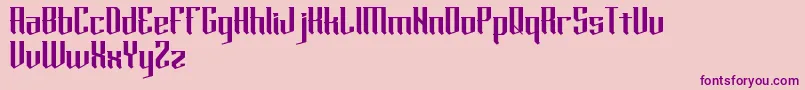 horde Font – Purple Fonts on Pink Background