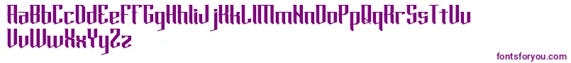 horde Font – Purple Fonts on White Background