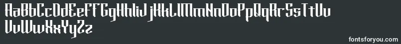 horde Font – White Fonts on Black Background
