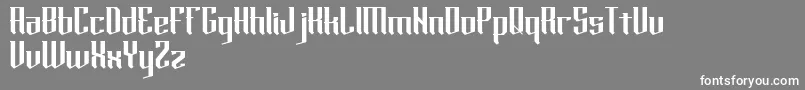 horde Font – White Fonts on Gray Background