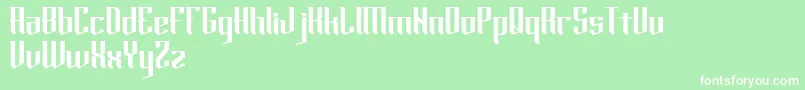 horde-fontti – valkoiset fontit vihreällä taustalla