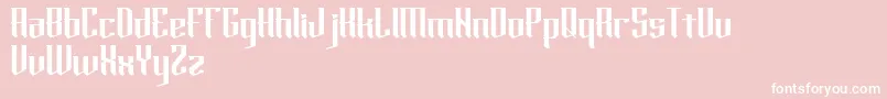 horde Font – White Fonts on Pink Background