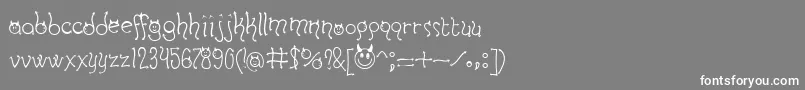 HORNDB   Font – White Fonts on Gray Background