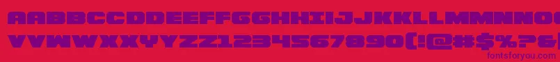 Шрифт Bummer – фиолетовые шрифты на красном фоне