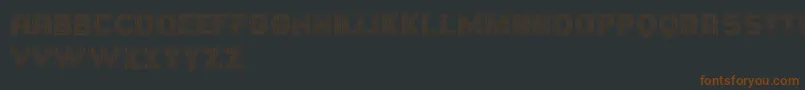 Шрифт Hornettio – коричневые шрифты на чёрном фоне