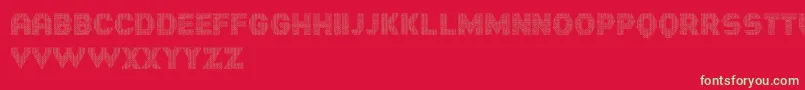 Hornettio Font – Green Fonts on Red Background