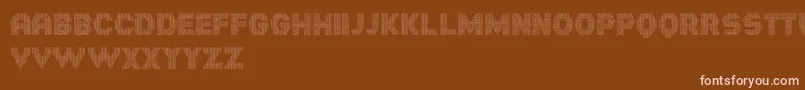 Hornettio Font – Pink Fonts on Brown Background