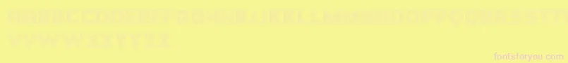 Hornettio Font – Pink Fonts on Yellow Background