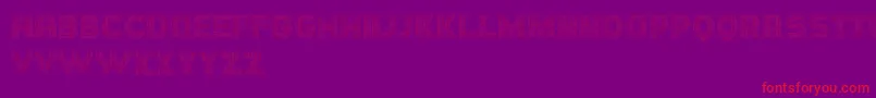Hornettio Font – Red Fonts on Purple Background