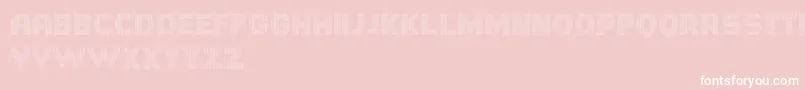 Hornettio Font – White Fonts on Pink Background