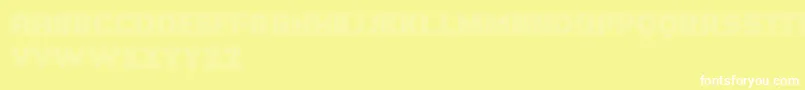 Hornettio Font – White Fonts on Yellow Background