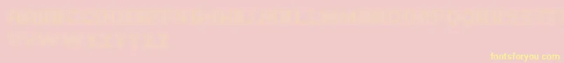 Hornettio Font – Yellow Fonts on Pink Background