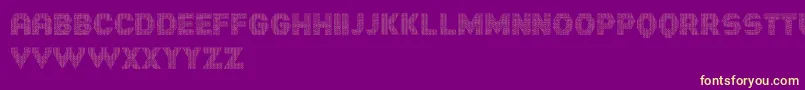 Hornettio Font – Yellow Fonts on Purple Background