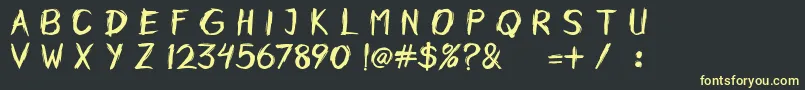 More about Horobi Font Horobi Font – Yellow Fonts on Black Background
