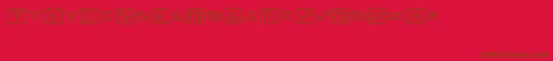 Horoscopicus Font – Brown Fonts on Red Background