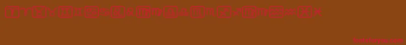 Horoscopicus Font – Red Fonts on Brown Background