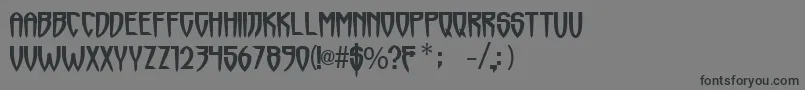 Horrormaster Font – Black Fonts on Gray Background