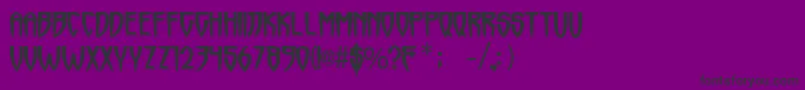 Horrormaster Font – Black Fonts on Purple Background