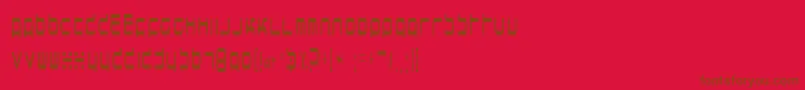 horsepower Font – Brown Fonts on Red Background