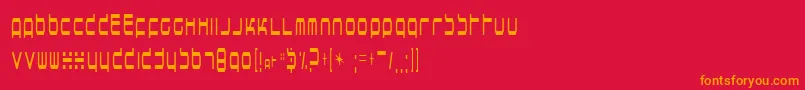 horsepower Font – Orange Fonts on Red Background