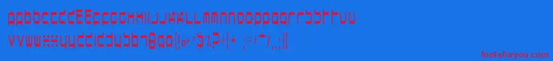 horsepower Font – Red Fonts on Blue Background