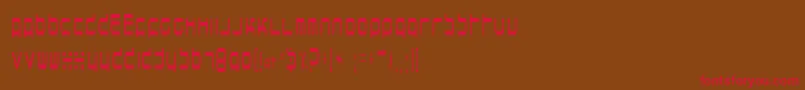horsepower Font – Red Fonts on Brown Background