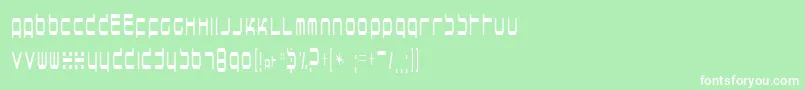 horsepower Font – White Fonts on Green Background