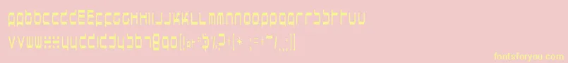 horsepower Font – Yellow Fonts on Pink Background