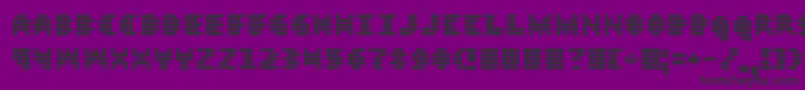 フォントDt104 – 紫の背景に黒い文字